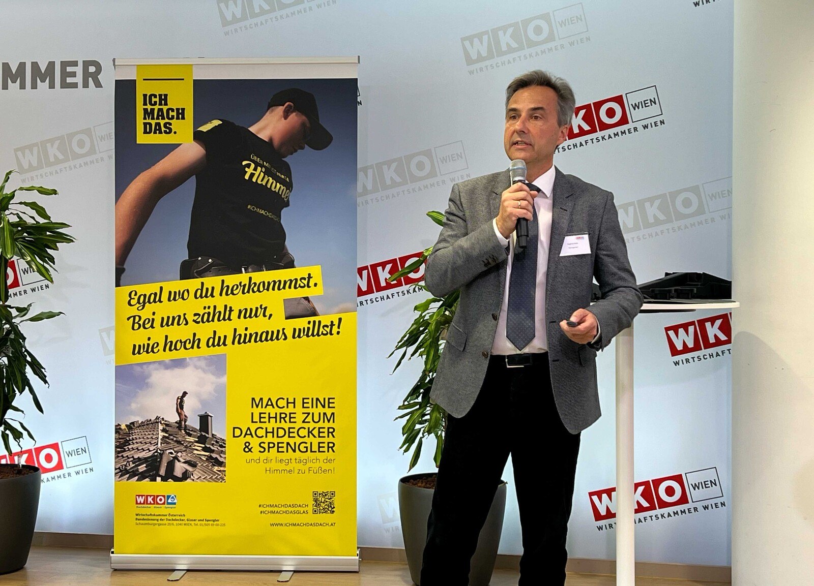 Siegfried Nagl, Energiesonderbeauftragter der Wirtschaftskammer Österreich, informierte zum Energiemasterplan.