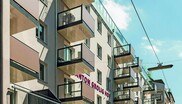 Leichtmetallkonstruktionen bewirken, dass die Balkone thermisch von der Fassade getrennt sind.