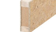 "Eco Box" ist ein Hybridprodukt aus OSB, Schnittholz und Holzweichfaserdämmung.