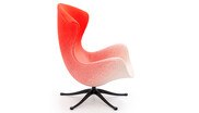 Ohrensessel in Knallorange