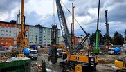 Bauer Spezialtiefbau am Bau des Landesdienstleistungszentrum Salzburg beteiligt.