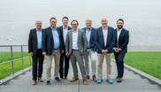 Neue Struktur bei Wienerberger Deutschland (v. l.): Burkhard Theuerkauf, Peter Horn, Florian Tiefenbacher, Reinhard Schwabe, Jörg Boldt, Harald Schwarzmayr und Florian Scherr.