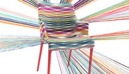 Stuhl von Kartell mit Missoni-Bezug