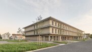 Die Fuchshofschule im deutschen Ludwigsburg ist ein gutes Beispiel für eine nachhaltige Holzbauweise. Allein in Italien sollen in den kommenden Jahren rund 850 Schulen und Kindergärten in Holzbauweise errichtet werden. 