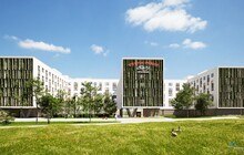 Das Vienna House Easy Airport Vienna wird mit 510 Zimmern das größte Hotel Niederösterreichs am Flughafen Wien und Europas größtes Hotel in Holzbauweise sein