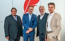 GBH-Bundesvorsitzender Josef Muchitsch, Vöpe-Präsident Andreas Köttl, GBV-Verbandsobmann Klaus Baringer und Peter Krammer, Obmann des Fachverbands der Bauindustrie. 