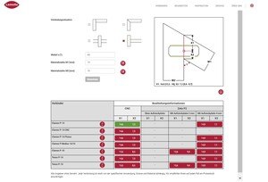 Lamello P-System Web-Konfigurator