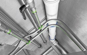 © Ke Kelit Ke Kelit hat mit Steelox ein Trinkwasserrohrsystem aus Edelstahl entwickelt, in dem auch Kunststoff-Know-how steckt.
