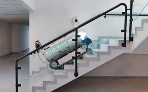 Treppe rauf, Treppe runter – für den Baubot kein Problem. Die Herausforderung besteht – vor allem im Altbau – in den zugelassenen Lasten.