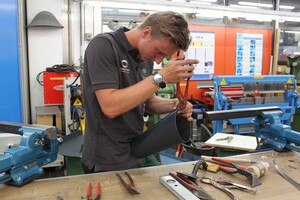 Den Sieg beim oö. Lehrlingswettbewerb der Spengler holte sich Dominik Winklehner.
