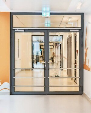 Feuerschutztür in Krankenhaus