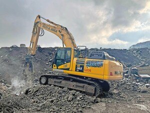 E-Hydraulik-Bagger von Komatsu.