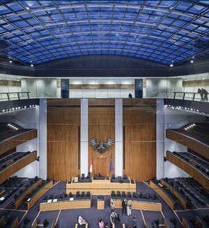 Renoviertes Parlament in Wien