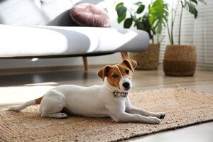 Hund in einer Wohnung
