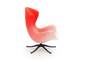 Ohrensessel in Orange