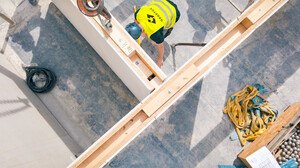Blick auf eine Baustelle