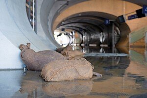 Hochwasser in Tunnel