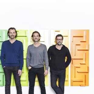 © destilat v.l.n.r. Harald Hatschenberger, Thomas Neuber, Henning Weimer vom international erfolgreichen Design- und Innenarchitektur-Trio destilat.