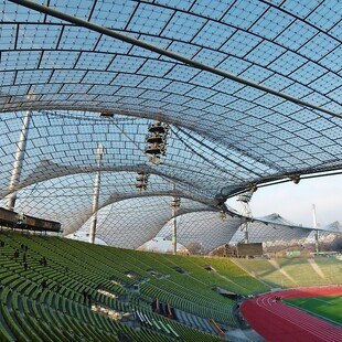 © schlaich bergermann partner Olympiastadion München Dachkonstruktion