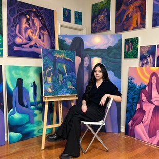 Die chinesische Künstlerin Jesse Liu