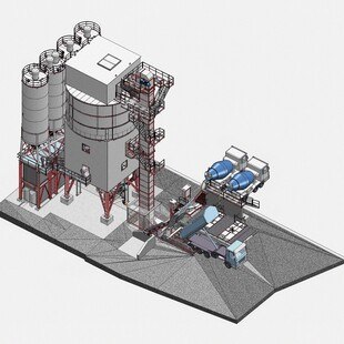 Die Fernwärme-betriebenen Transportbetonmischanlage wird Anfang 2024 in Betrieb gehen 