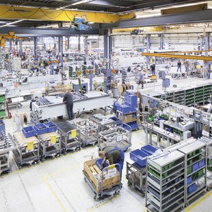 © HOMAG Group Blick auf die Fertigung bei HOMAG