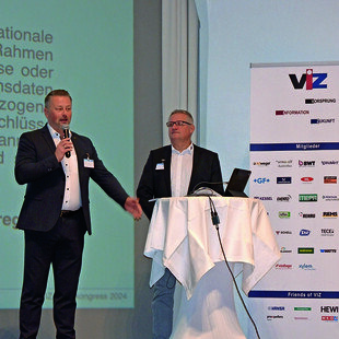 VIZ Vorstand Alexander Sollböck, im Bild mit VIZ Geschäftsführer Kersten Viehmann